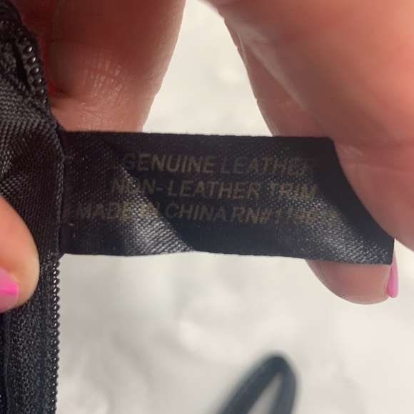 Gianni Bernini Leather Wristlet Wallet - Black/Silver, 7.5”x4” - Picture 11 of 11